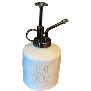 Rae dunn Love Grows Ceramic  Mister Watering Pot Gardening Pump Spray